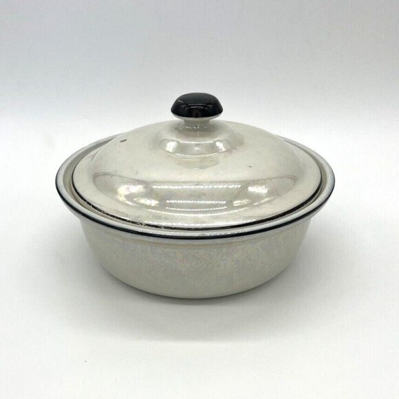 Lusterware Round Casserole Dish W/Lid, Made For Forman Bros. By The Hall China - Picture 3 of 6